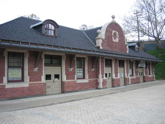 Greensburg train station offices after renovation